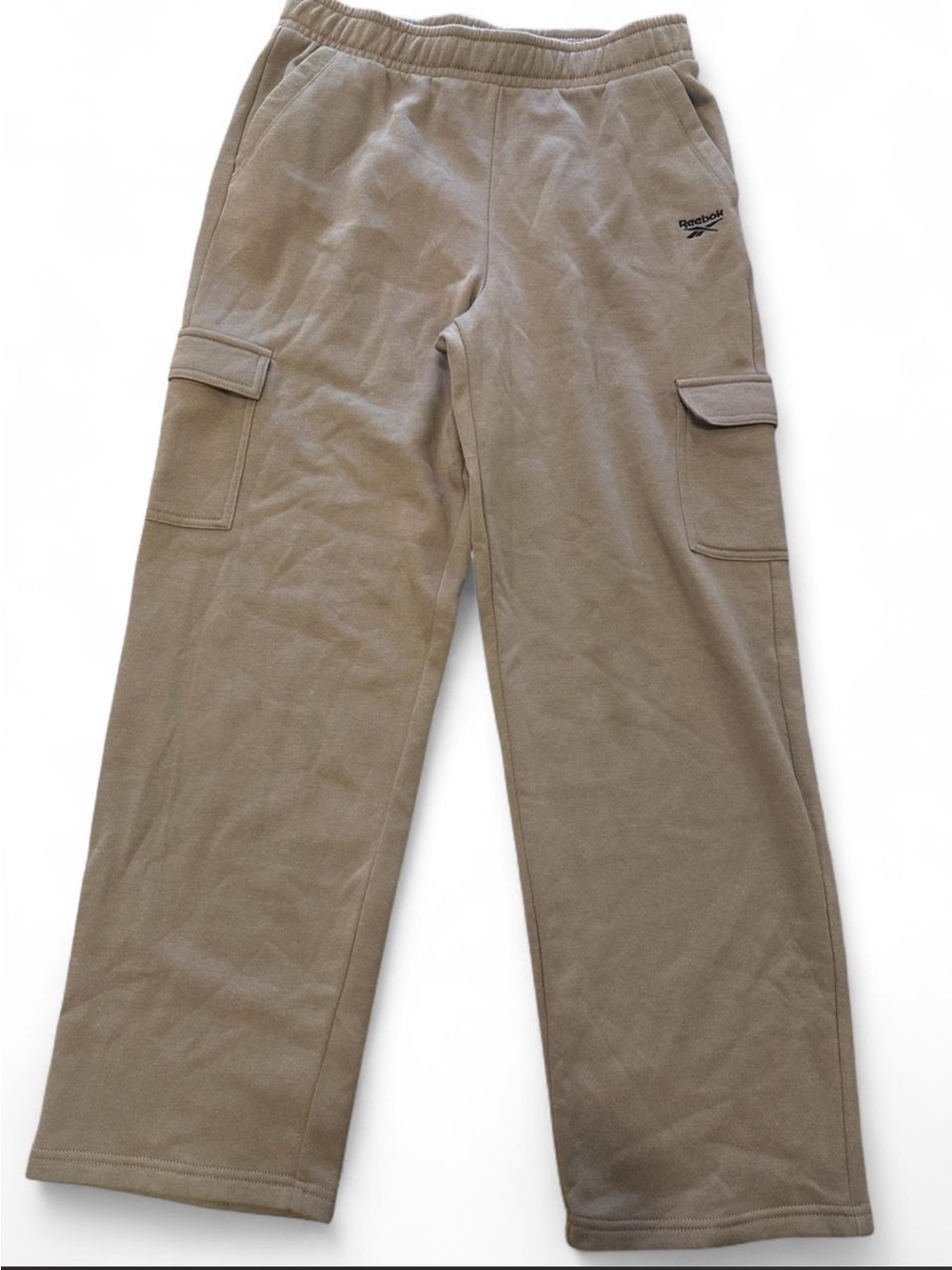Reebok Brown Fleece Cargo Sweatpants Size Large